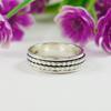 Silver Spinner Ring, Anxiety Ring, Meditation Ring, Handmade Ring, 925 Sterling Silver Designer Ring, Worry Ring, Thumb Ring