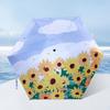Mini Women's Umbrella Light Sun Rain Portable Pocket Anti-UV Umbrella Women  Oil Painting Umbrella