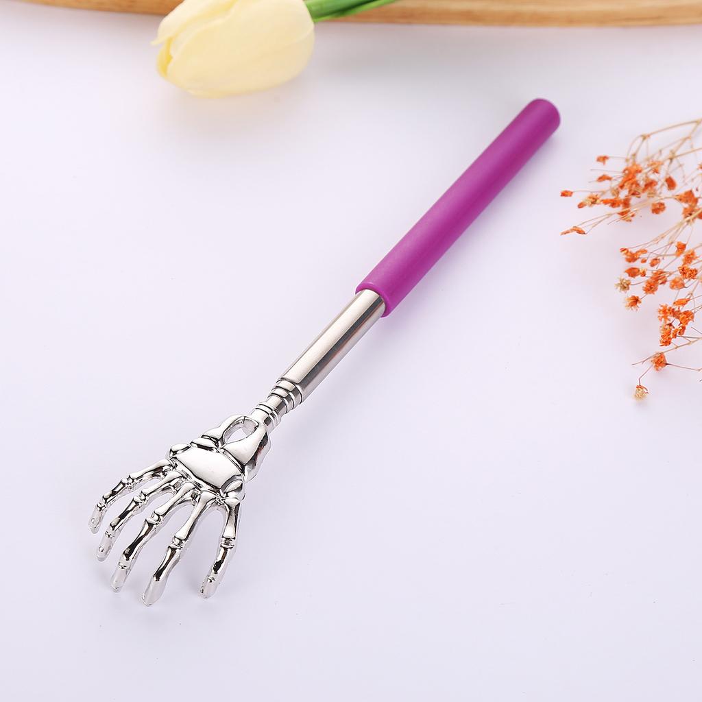 Portable Telescopic Back Scratcher Stainless Steel, Extendable 8.3-22.8" with Comfort Grip Handle Happy Health Products