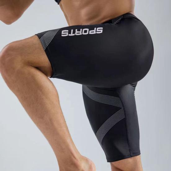 2 шт./компл., мужской купальник со средней посадкой и круглым вырезом с коротким рукавом и принтом, облегающая футболка, комплект для плавания, пляжная одежда