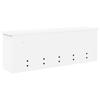 Wall Mounted Nightstand White 75 x 16 x 26 cm Engineered Wood