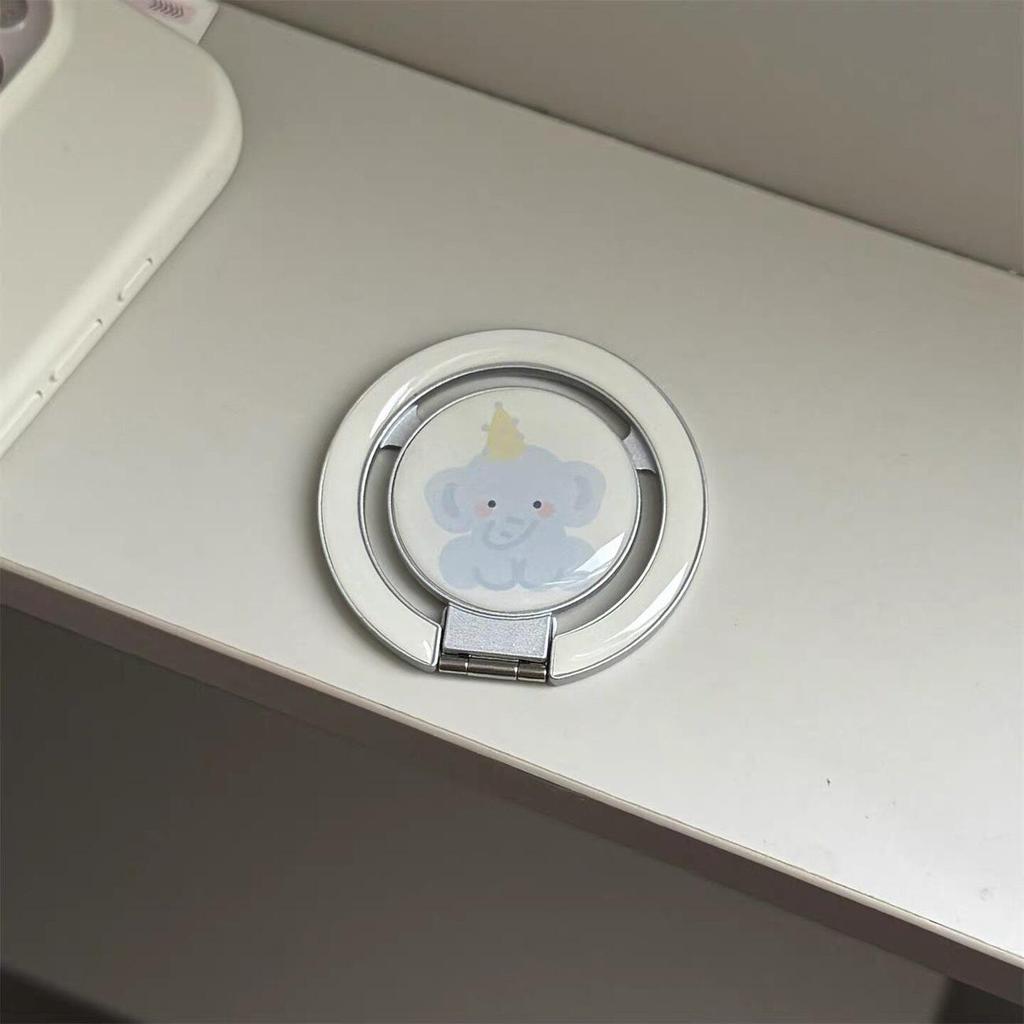 Милый Мультяшный Складной Держатель для Телефона с Совместимостью MagSafe и Сильным Магнитным Притяжением