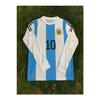 Аргентина Месси Джерси с длинным рукавом Чемпионата мира по футболу 3 звезды Джерси для взрослых