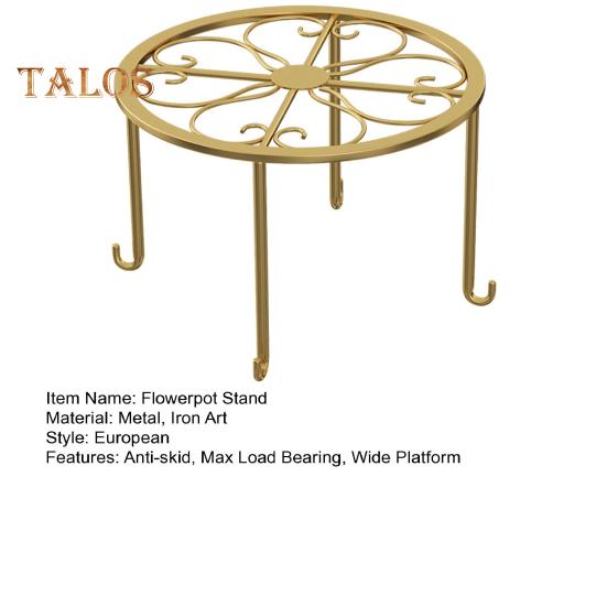 1/3 Pcs Flowerpot Stand Hollow Out Stable Anti-skid Max Load Bearing Wide Platform Metal Plant Holder Round Flower Pot Support Outdoor Balcony Garden