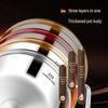316 Stainless Steel Non-Coating Double-Layer Soup and Noodle Pot, High Temperature Resistant, Integrated Mold Steaming and Cooking Stockpot.
