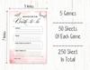 Набор игр Inkdotpot Bridal Shower из 5 штук (Мероприятия для 50 гостей) Тематический комплект игр для девичника в нижнем белье