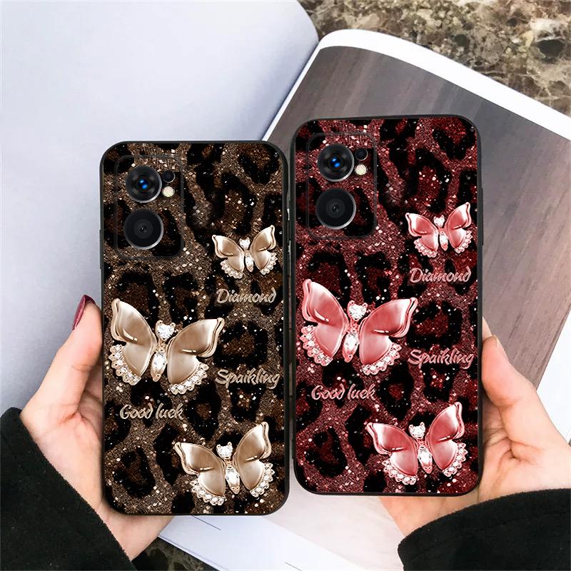 Блестящая счастливая бабочка для OnePlus 8 9 11 12 13 10 Pro 9R 8T 12R Ace 5 2V Nord CE 2 4 Lite N20 SE 30 N200 Мягкий чехол для телефона из ТПУ