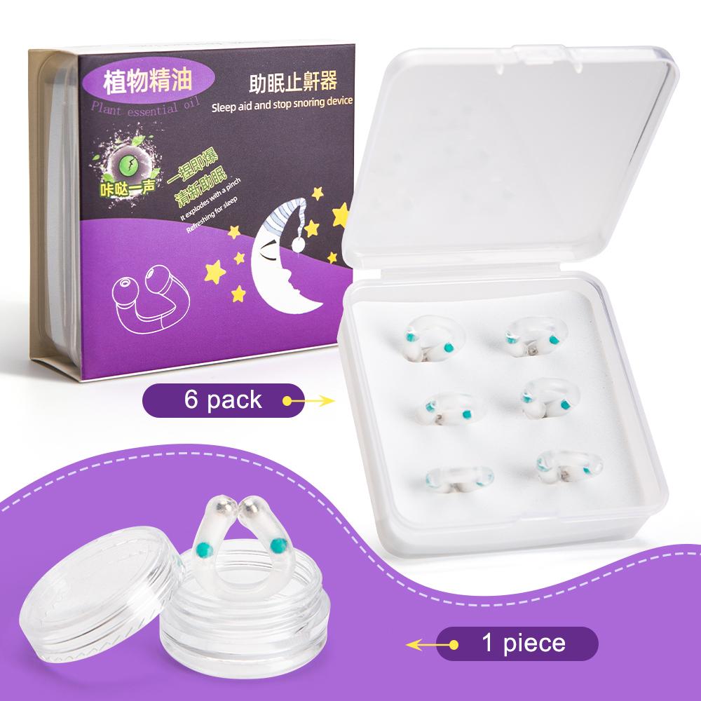 Устройство против храпа Магнитный стоппер храпа Силиконовый помощник Носовые расширители Улучшают помощь для сна Апноэ Защита Ночное устройство с футляром