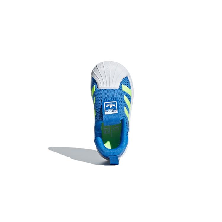 adidas Originals Superstar 360 I Нескользящие Низкие Кроссовки для Малышей Сине-Желто-Белые для Младенцев и Малышей CG6583
