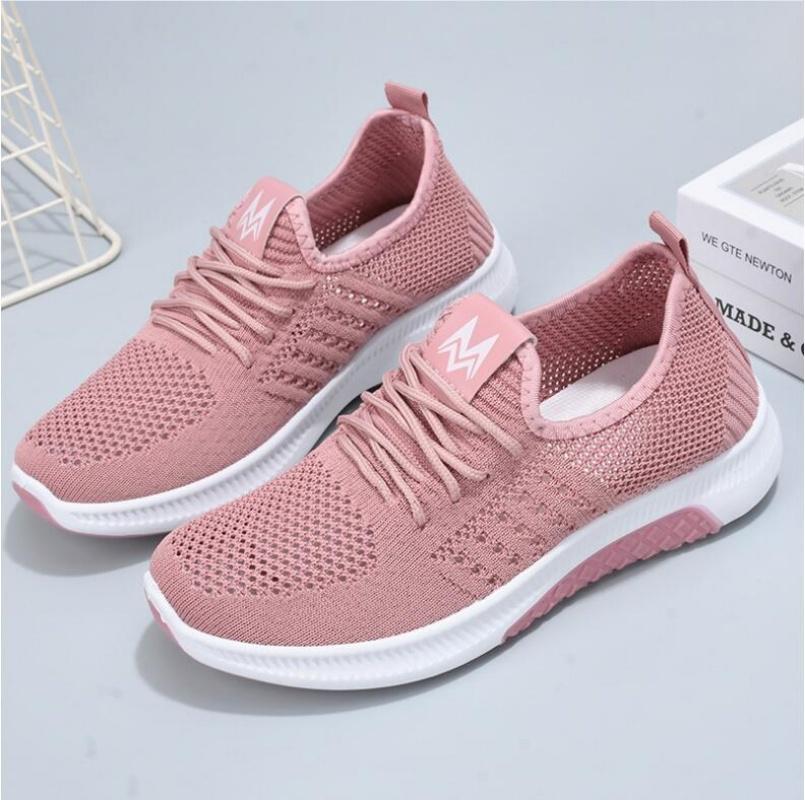 Женская повседневная обувь на плоской подошве, модная вулканизированная обувь с дышащей сеткой, женские кроссовки, летние женские туфли-лодочки, Zapatos Para Mujer
