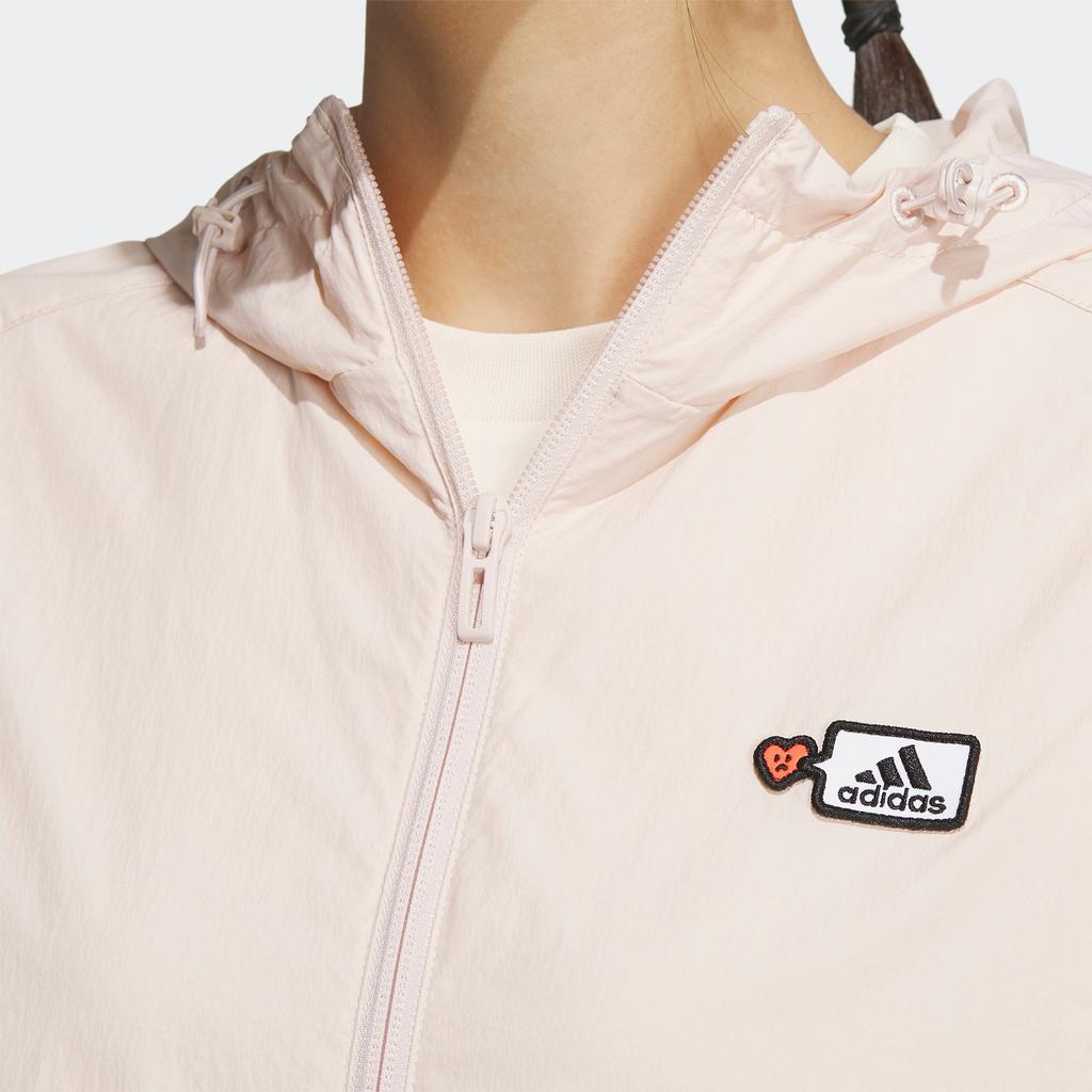adidas X Seebin SS23 Тканая куртка с графическим рисунком и нашивкой с логотипом Женские куртки Miracle-Quartz HY2863