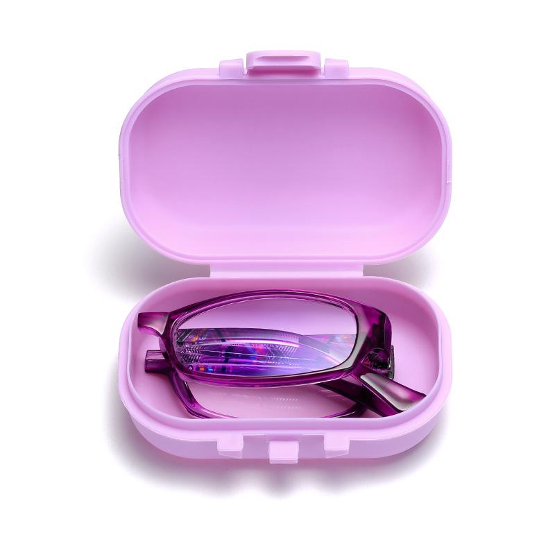 Модные компактные и портативные складные очки для чтения с защитой от синего света, женские и мужские с футляром, очки с защитой от компьютерного излучения