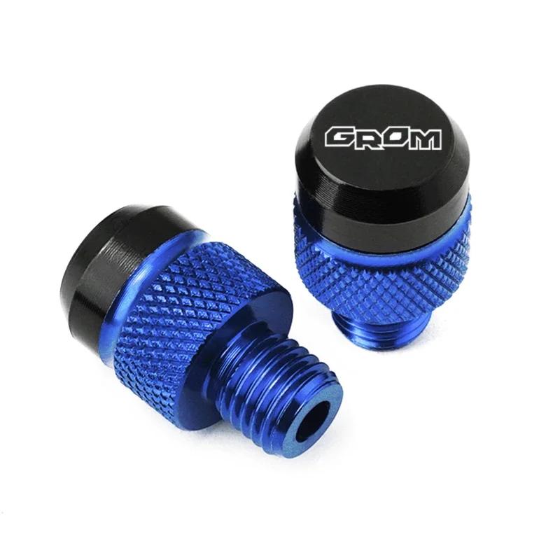 Motorcycle Tire Valve Stem Caps Cover & Rearview Mirror Plug Hole Screw Cap FOR HONDA GROM MSX125 2014-2017 Grom 2025 2025 2021
