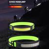 Intelligent Waving Sensor Camping Headlamp COB/LED Headlight Rechargeable Reflective Headband for Running Hiking Emergency