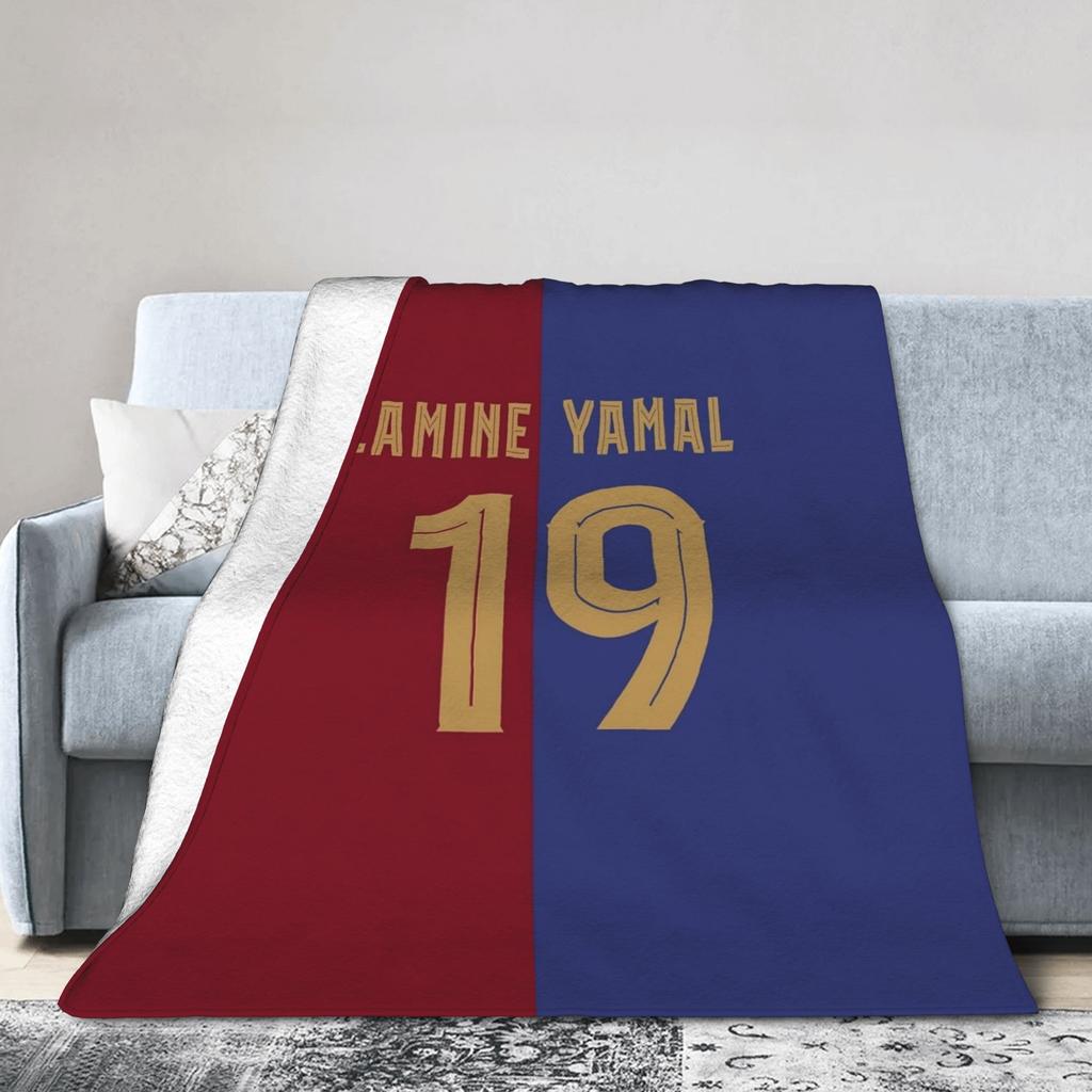 Ламин Ямаль Одеяла Футбол Футбол Фланелевое Новинка Теплое Плед для Дома Ресторана Текстильный Декор