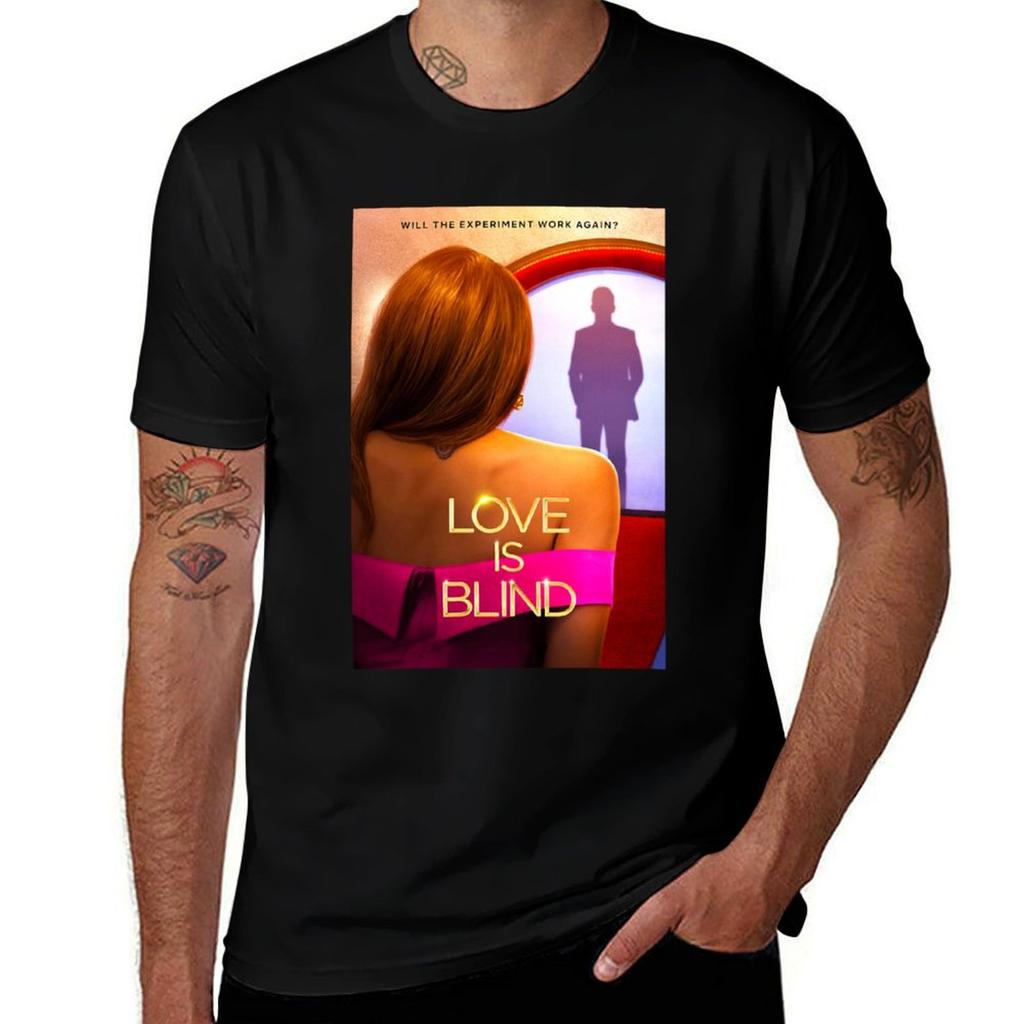 Love Is Blind 8 Футболка Футболки Для Унисекс Графические Смешная Унисекс Футболка Хлопок 100% Футболка Футболка С Индивидуальной Печатью