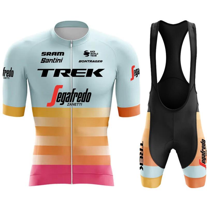 Men Women Cycling Jersey Short Sleeve Quick Dry Breathable Road Mountain Bike Apparel With Bib Shorts