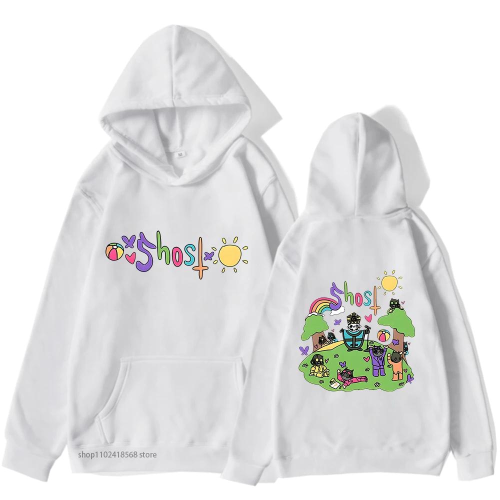 Худи мужское Ghost Music Band, толстовка в стиле хай-стрит, одежда с длинным рукавом, уличная одежда, женская одежда, Y2k, мужское