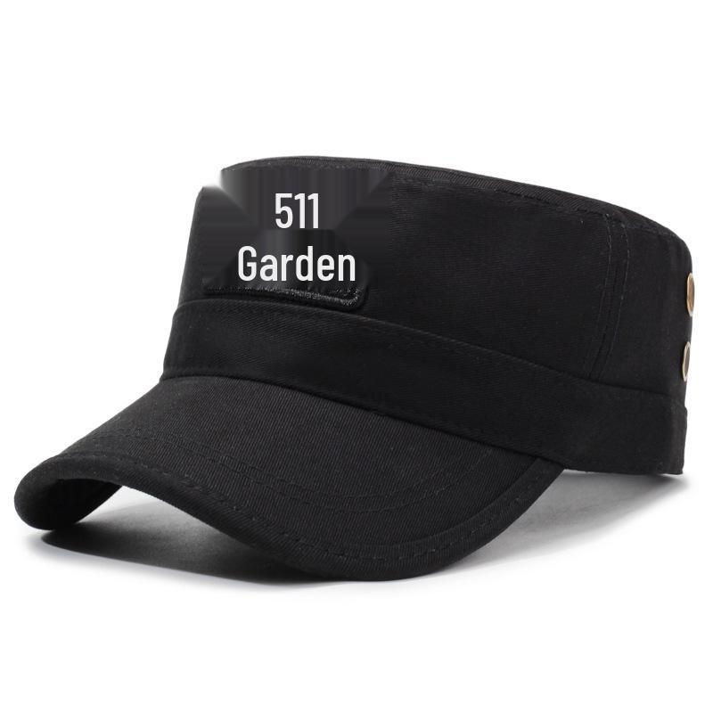 Men's Camouflage Flat-Top Baseball Cap: Embroidered Sun Protection Hat for Outdoor Sports