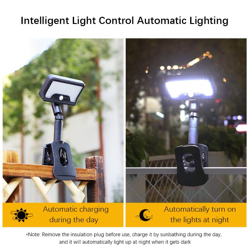 Solar Motion Sensor Outdoor Light, 360° Rotatable 4 Lighting Modes, Weatherproof, Multiple Mounting Lighting,for Outdoor Securit