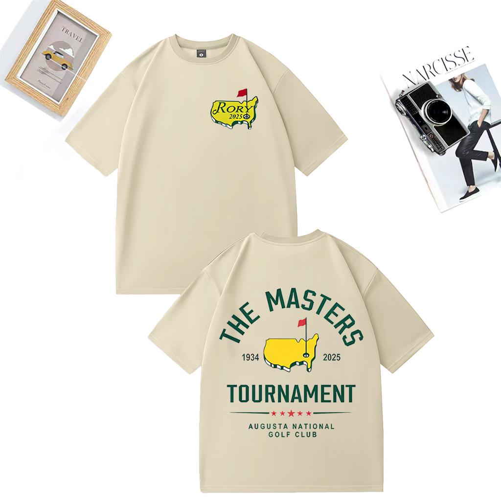 Fashion TShirt Rory Mcllroy Masters 2025 Graphics Tshirt Unisex WOMEN Casual High Quality vintage Hot Cotton short sleeve T Shirts