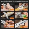 Heavy Duty Kitchen Scissor Rustproof Chicken Bone Scissor Nut Cracker Barbecue Scissors  Vegetables