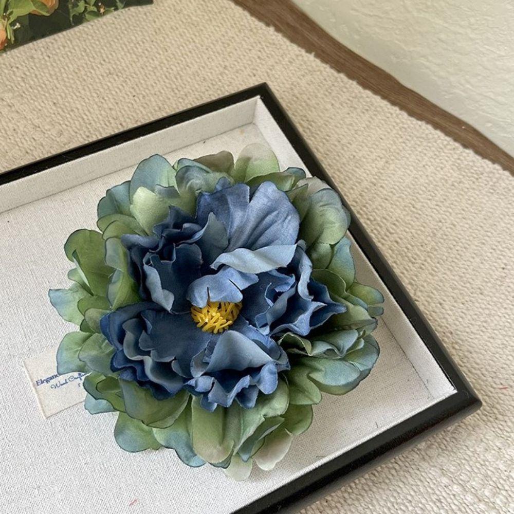 Fabric Flower Hairclip Color Gradient Handmade Accessory Sweet Hair Accessories  Women