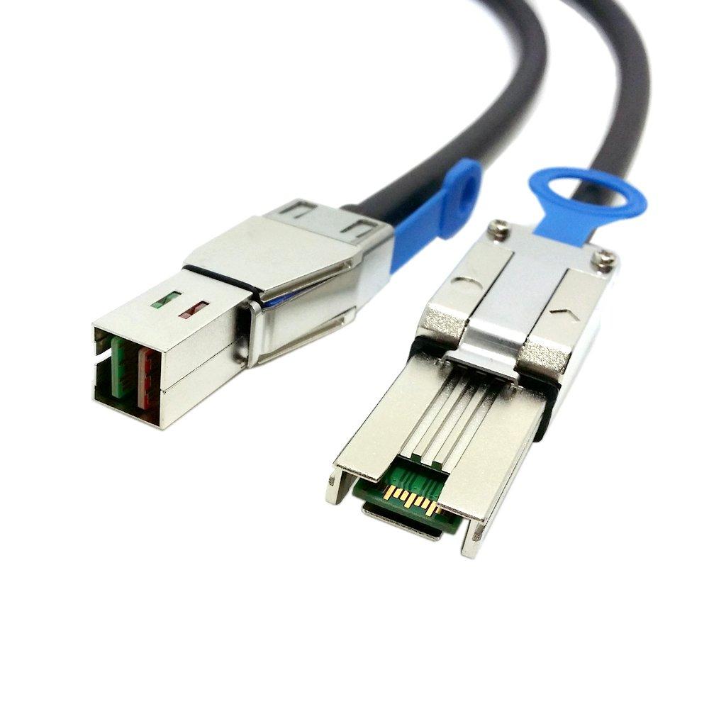 CHENYANG External Mini SAS 4 x to Mini SAS High Density HD Data Server Raid Cable 50cm SFF-8088 SFF-8644