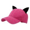 Women Kitten Ears Baseball Cap 3D Cat Ear Versatile Hat for Summer Spring Breathable Hat for Adults Casual Sport