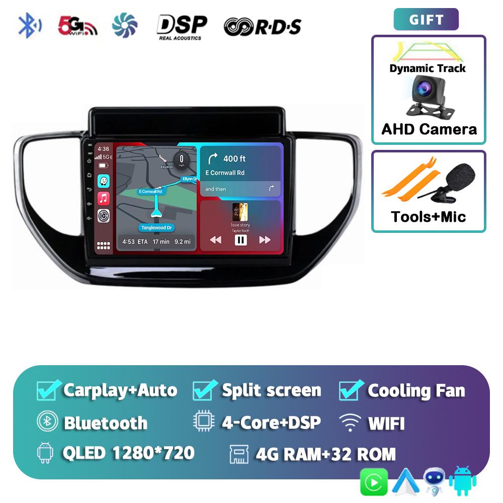 Android 14 CarPlay Auto Car Radio для Hyundai Solaris Accent 2 II 2020 2021 Навигация GPS Мультимедиа Видеоплеер Стерео Аудио