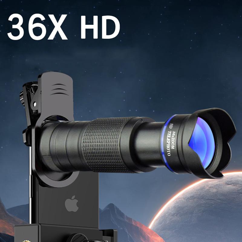36x Telephoto Mobile Phone Camera Lens Multi Element Compact Universal Easy Install Zoom Lens Premium Smartphone Camera Lens