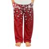 Детские мягкие удобные пижамные брюки, повседневные, с рождественским принтом, домашние штаны