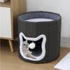 Cat Beds for Indoor Cats,Small Pet Cave,Scratch Pad,Hanging Ball with Cozy Condo Large All