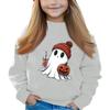 Halloween Day Girls Round Neck Pullovers For Kids Printed Baby Tops