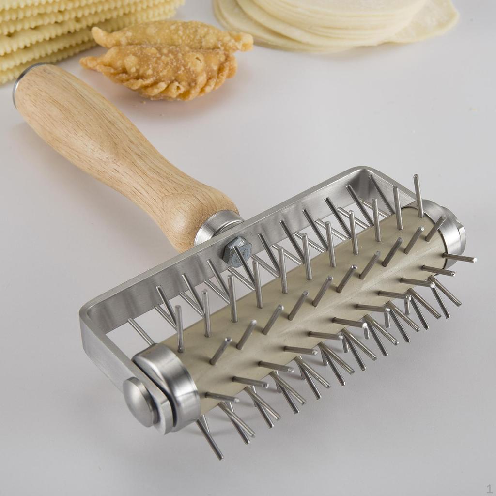 Pizza Dough Docker Roller Docking Tool Stainless Steel Holes Maker Pin for
