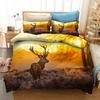 Sunset Deer 3D Printed Bedding Set Duvet Covers Pillowcases Comforter Bedding Set Bedclothes Bed Linen