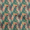Cotton Flex Dark Green Fabric Tropical Leaf with Animal Dress Material Fabric Print Fabric by The Yard 40 Inch
