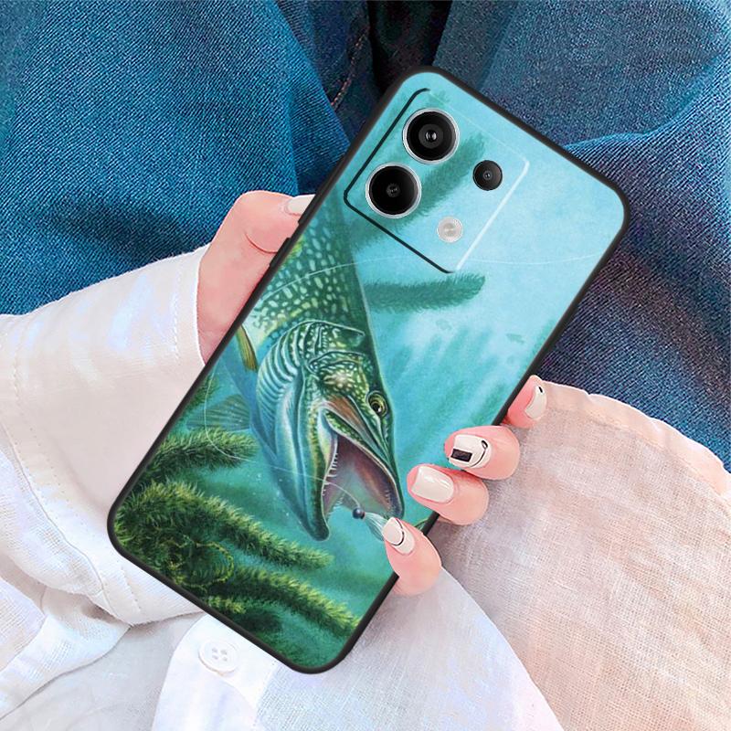 Чехол с рисунком Рыбалка для Xiaomi Redmi Note 14 13 11 9 10 12 Pro 9S 10S 11S 12S Redmi 14C 10C 12C 13C