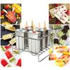 304 Stainless Steel  sicle with Log Sticker Robotic Welding Technology Homemade Food for Kids Friends Exquisite Box sy to Store