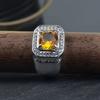Premium Men's Zircon Crystal Punk Fashion Hand Jewelry Ring