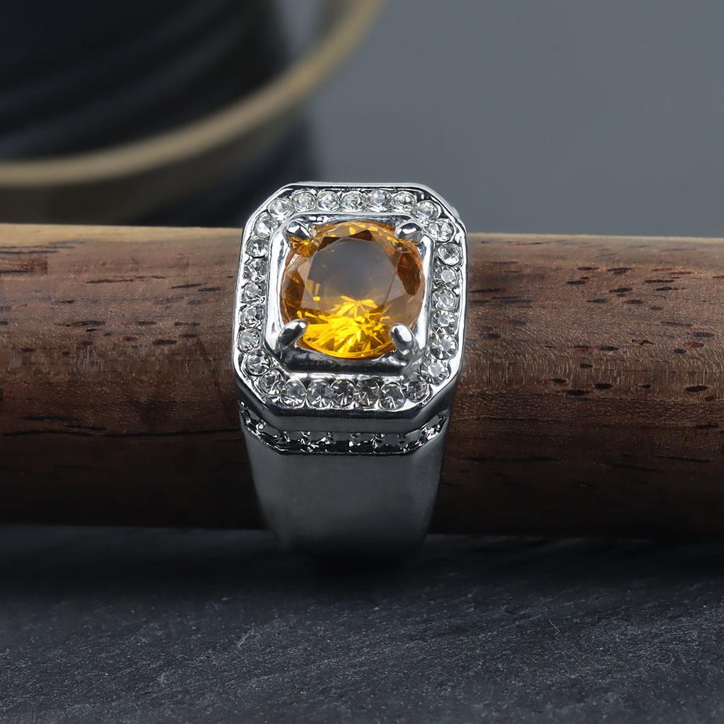 Premium Men's Zircon Crystal Punk Fashion Hand Jewelry Ring
