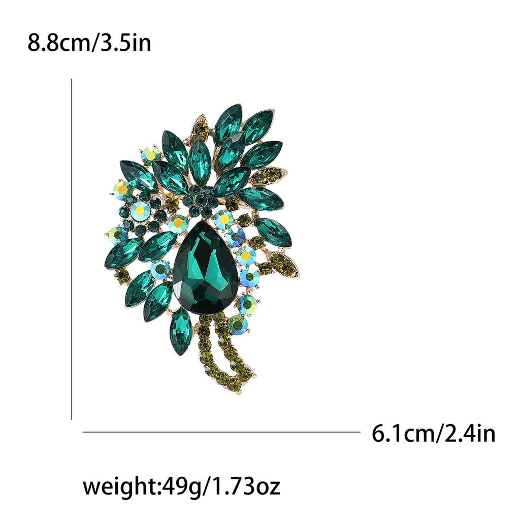 Африканский сплав горный хрусталь большая стеклянная брошь высокого класса изысканный женский шаль костюм пальто корсаж ювелирные изделия