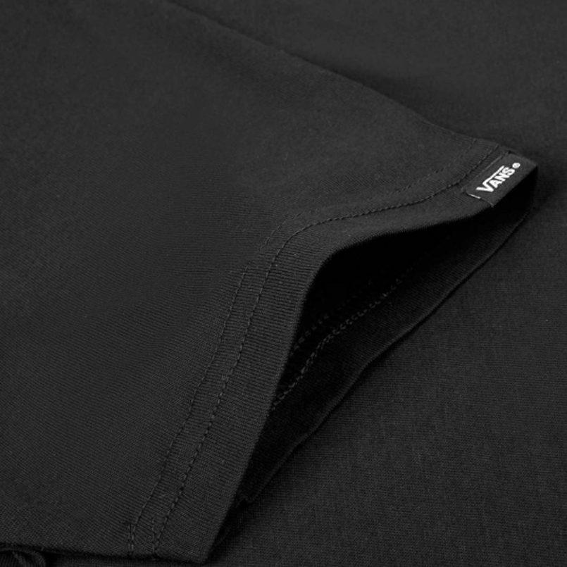 Vans T Shirts Unisex Black Crew Neck Moderate Straight Fit VN0A54IJBLK