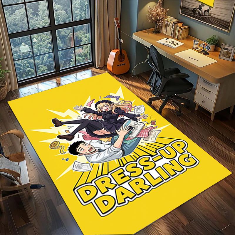 Large Area Floor Mat Rug "My Dress-Up Darling" Non Slip Washable Carpet Bedroom Gamer Room Decor—kwq53