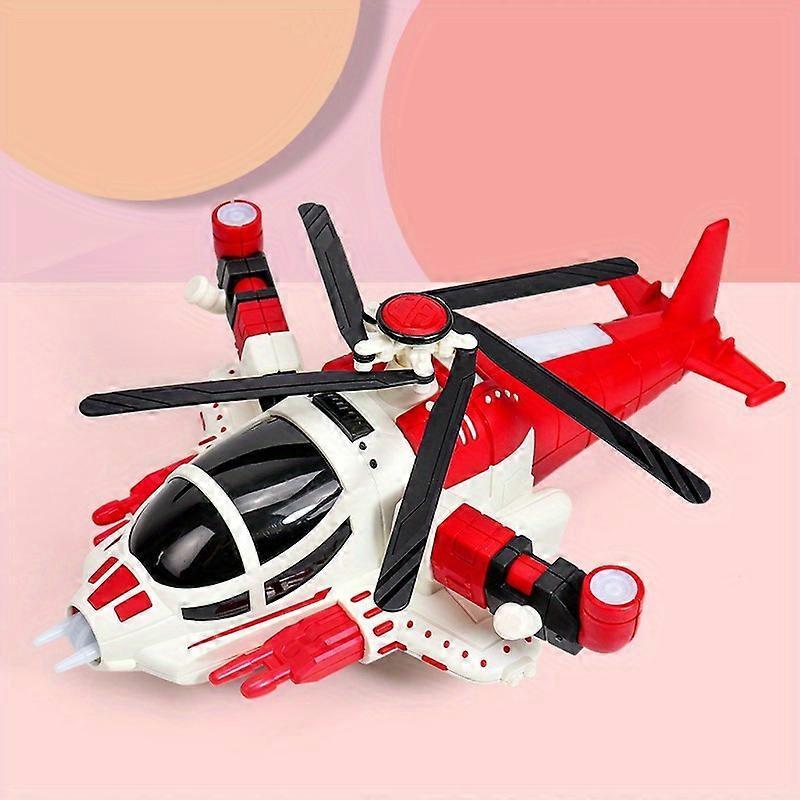 Electric Universal Transformable Fighter Childrens Toy Light Music Helicopter