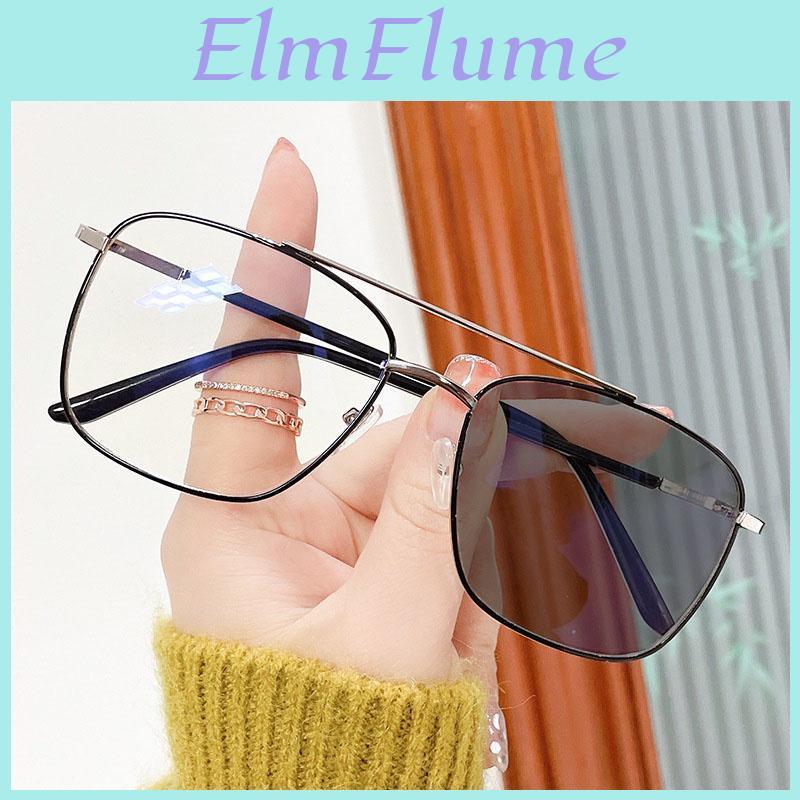 Fashion Metal Photochromic Men Sunglasses Women Retro Square Sun Glasses Stylish Chameleon Antiglare Driving Shades Uv400