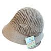 Rear pleated hollow top breathable bucket hat spring and summer simple retro casual sunshade straw hat woman