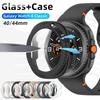 Glass+Case for Samsung Galaxy Watch 8 Classic 40mm 44mm Tempered Glass Screen Protector & Hard PC Protective Bumper Accessories