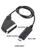 1Set -Compatible Input To Scart Output Plug And Play For VHS VCR DVD HD -Compatible To Scart Audio Video Converter Cable