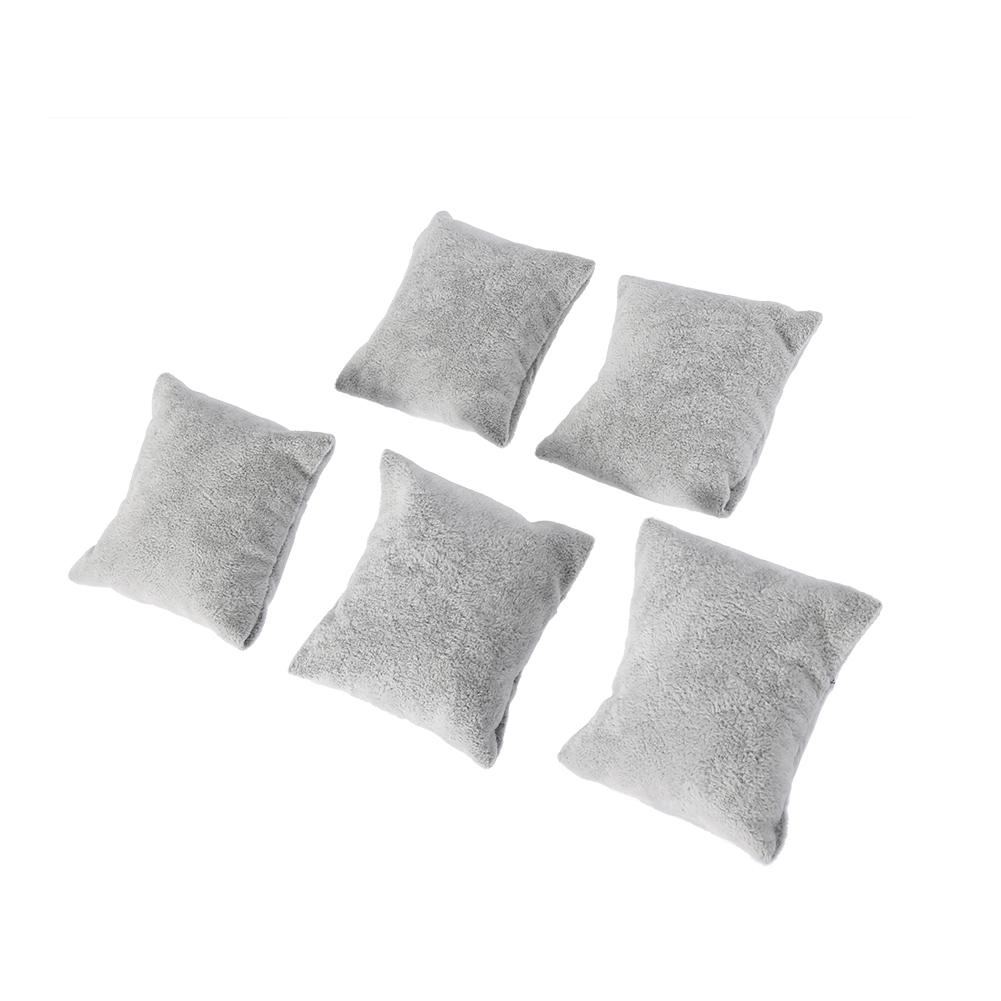 Подушка для демонстрации украшений из бархата, подставка для браслета, держатель для хранения, органайзер (серый)